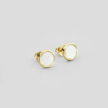 Серебряные серьги с позолотой Minimal E5700