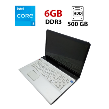 Ноутбук Sony SVE171 / 17.3" (1600x900) TN / Intel Core i5-3210M (2 (4) ядра по 2.5 - 3.1 GHz) / 6 GB DDR3 / 500 GB HDD / AMD Radeon HD 7600M, 1 GB DDR3, 128-bit / WebCam б/у