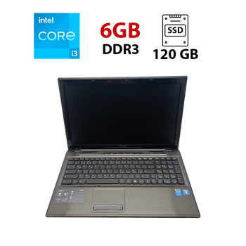 Ноутбук MSI CX61 / 15.6" (1600x900) TN / Intel Core i3-4100M (2 (4) ядра по 2.5 GHz) / 6 GB DDR3 / 120 GB SSD / Intel HD Graphics 4600 / WebCam б/у