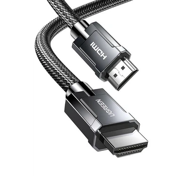 Кабель Ugreen 1м HDMI 2.1 4K@120Hz 48 Гбіт/с 3D Dolby Atmos HDR 10+ eARC HDCP 2.3 1080p@240Hz Сертифікований Чорний