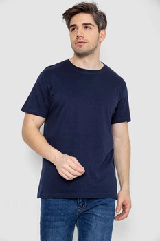 Футболка чоловіча базова білизняна, колір темно-синій, 244R121, XXXL