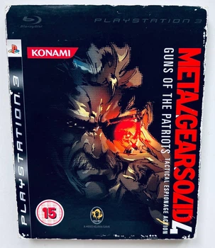 Metal Gear Solid 4 Guns of the Patriots + Картонный Футляр, английская версия - диск для PlayStation 3, Б/У