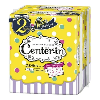 UNICHARM Center-In Soft and Fluffy Day Use гигиенические прокладки 21 см, 28 шт х 2