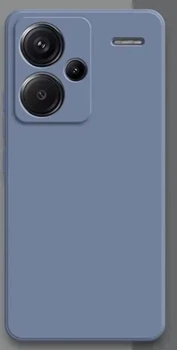 Силиконовый чехол Soft Touch для Xiaomi Redmi Note 13 Pro+ 5G Серо-синий