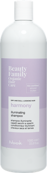 Шампунь для блиску сухого та тьмяного волосся NOOK BEAUTY FAMILY HARMONY VEGAN, 1000 мл