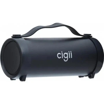 Портативная колонка Bluetooth Cigii 10Вт USB/AUX/FM, беспроводная колонка на аккумуляторе Черная S-33-Black