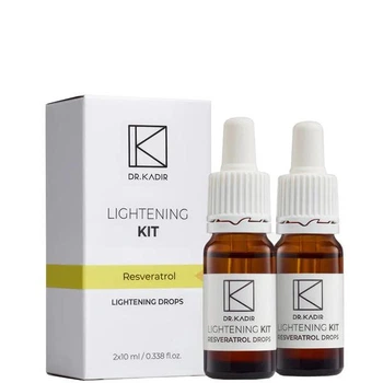 Восстанавливающие капли Ресвератрол для сияния кожи Lightening Kit Dr.Kadir 2х10 мл.