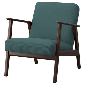 Кресло EKENASET IKEA 805.334.81 серо-бирюзовый