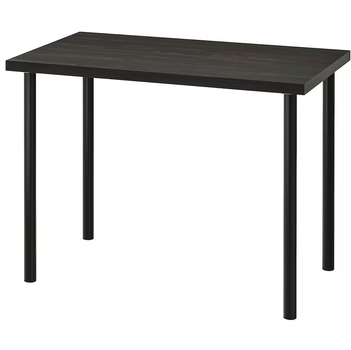 Письменный стол LINNMON/ADILS IKEA 094.163.68 черный/коричневый