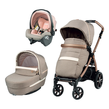 Коляска Peg-Perego 3в1 Book Mon Amour SLK, розовое золото (m451991)