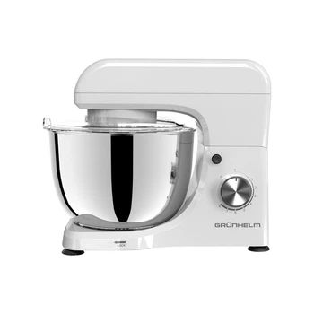 Кухонный комбайн Grunhelm GKM0019W, 150 Вт, чаша 4,5 л, 8 скоростей, белый