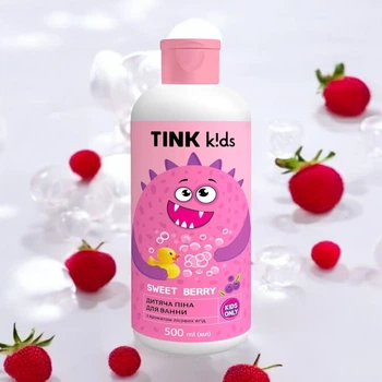 Дитяча піна для ванни Tink Kids - Sweet Berry, 500 мл
