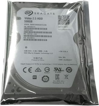 Seagate UltraVideo Vault HDD 500GB 16MB Cache ST500VT000 2.5" SATA III (5400rpm)