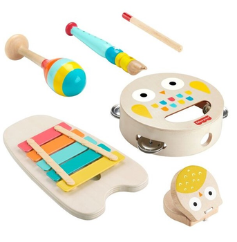 Zabawka Fisher-Price Drewniane instrumenty 6 elementów (0194735238699)