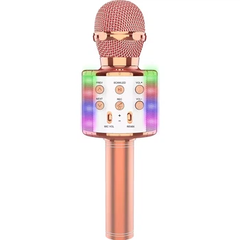 Микрофон с караоке Epik WS858L Rose Gold [124191]