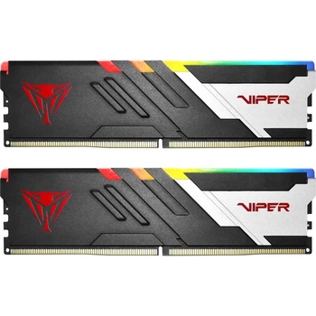 Модуль пам'яті DDR5 32GB (2x16GB) 6400 Patriot Vіper Venom RGB C32 (PVVR532G640C32K)