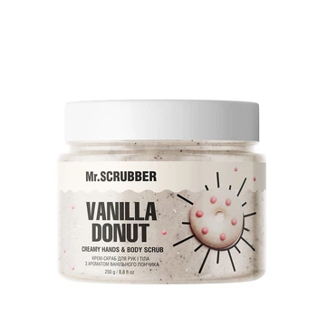 Крем-скраб для рук и тела с ароматом ванильного пончика Vanila Donut Mr.SCRUBBER, 250 мл