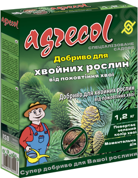 Удобрение Agrecol для хвойных от пожелтения хвои 1.2 кг (2018040429)