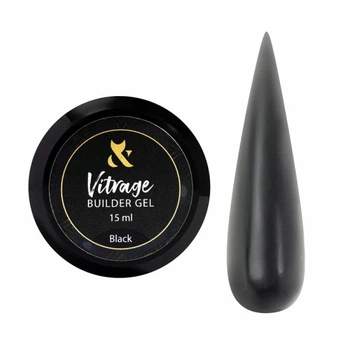 Гель F.O.X строительный Vitrage Builder Gel Black черный 15 мл