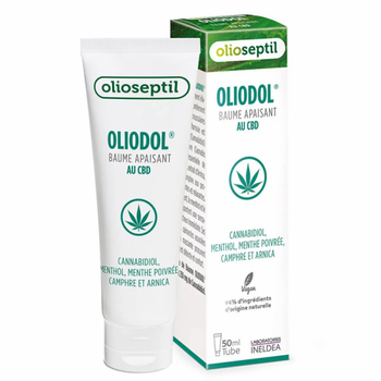 Бальзам Olioseptil Оліодол з CBD / OLIODOL - Знімає біль у м'язах спини, шиї, ніг, 50 мл (OL31)