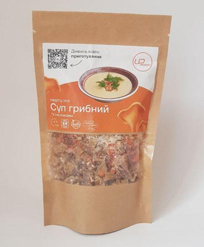 Суп грибний Up food з рисом та лисичками на 1л