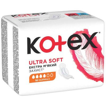 Гігієнічні прокладки Kotex Ultra Normal Soft 10 шт (5029053542669)