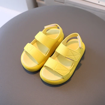 Босоніжки дитячі однотонні Baby Basic Желтый 21 17415