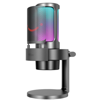 Игровой микрофон Fifine A8 с RGB подсветкой конденсаторный