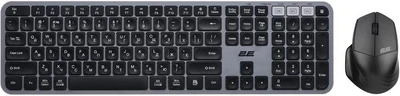 Комплект беспроводной 2E MK440 Grey/Black