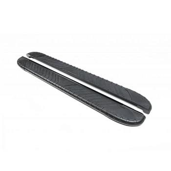 Боковые пороги Bosphore Black (2шт., алюминий) Erkul на PEUGEOT e-2008, brr399