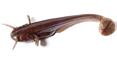 Силиконовая приманка Fishup Catfish 3" (8pcs.), #050 - Green Pumpkin Brown/Red & Purple,10025112