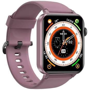 Смарт-годинник з Українським меню та додатком Blackview R50 Bluetooth 5.3, 1,85TFT, алюміній, Call Burgundy/БОРДОВИЙ