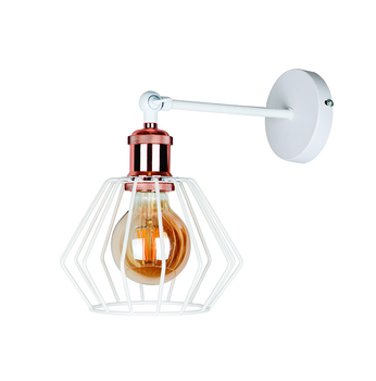 Бра настенное Levistella в стиле лофт под лампу Е27 белое IP20 756WPR108F-1 WH+RG