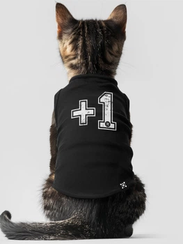 Майка для котов DubAnimals +1 Черный M (PL1-CS-B-M)