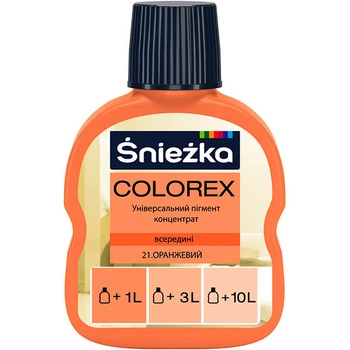 Краситель Sniezka COLOREX №21 (оранжевый) пигментный концентрат 100мл