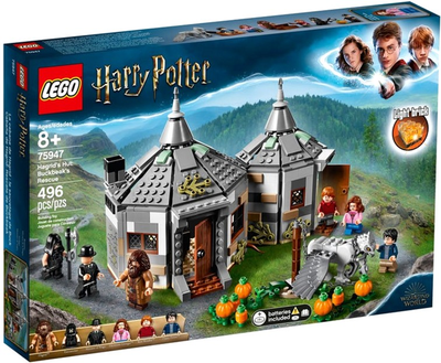 Zestaw klocków LEGO Harry Potter Chatka Hagrida: na ratunek Hardodziobowi 496 elementów (75947)