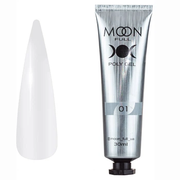 Полигель для наращивания Moon Full Poly Gel в тубе №01 30 мл
