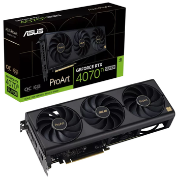Відеокарта Asus GeForce RTX 4070TI SUPER /PROART/OC/GAMING/16GB/GDDR6X PROART-RTX4070TIS-O16G