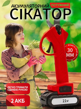 Садовий акумуляторний секатор у валізі Електричні садові ножиці Grant