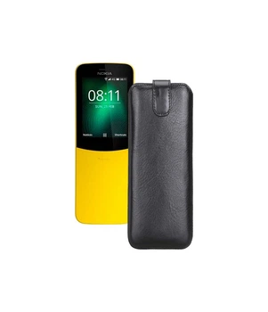 Витяжка з екошкіри для телефону Nokia 8110 4G Чорний