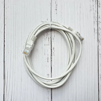 Сетевой кабель UTP Cat5e / патчкорд RJ-45 для интернета 4 pairs 24AWG 10 метров Серый