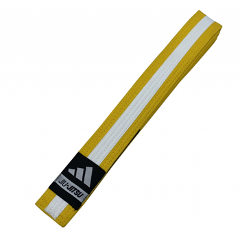 Пояс для джиу-джитсу Adidas Jiu Jitsu Belt (adiBJJB-K) White/Yellow M2