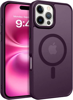 Противоударный чехол Space MagSafe iPhone 16 Pro (матовый) Violet (38793-2F)