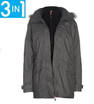 Куртка Karrimor 3 in 1 Parka Wethertite XS