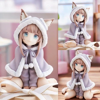 Аниме фигурка кошкодевочка Kinako Osakana в зимнем костюме