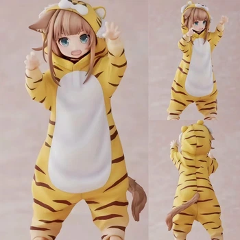Аниме фигурка кошкодевочка Kinako Osakana в костюме тигра