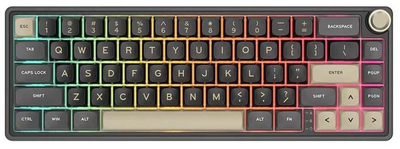 Клавіатура Royal Kludge R65 Чорна Механічна з RGB Підсвічуванням HOTSWAP Ергономічний 65% формат Chartreuse Switch