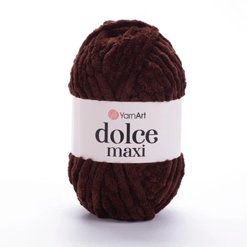 Пряжа для в'язання YarnArt Dolce Maxi 775 Темно-коричневий