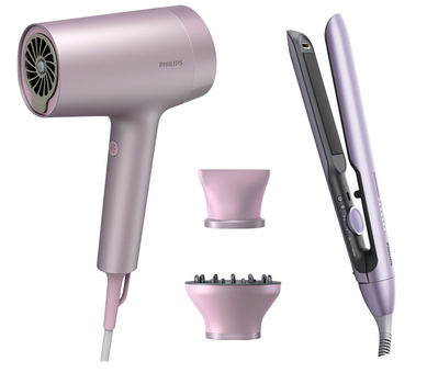 Выпрямитель для волос PHILIPS BHS742/00 серии 7000 + Фен PHILIPS BHD723/10 серии 7000 (комплект)