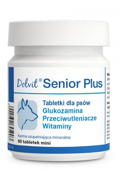 Харчова добавка Dolfos (Дольфос) Dolvit Senior Plus Mini для старших собак дрібних порід, 90 табл.